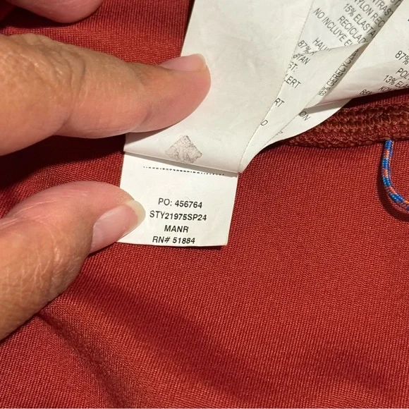 Patagonia Women's Medium Red Orange Pack Out Hike Tights Gorpcore Outdoor - Picture 5 of 6